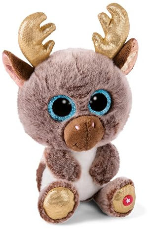NICI GLUBSCHIS Kuscheltier Rentier Chocolate Mousse 15cm – braun – Weiches Plüschtier – niedliches Stofftier zum Kuscheln & Spielen – tolle Geschenkidee für Kinder & Erwachsene – 62289