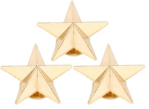 Cocoarm Rivets étoiles, 50 Ensembles en Alliage de Rivets d'étoiles à 5 Points Pointus, Goujons d' de 16 Mm avec Vis à Sous 4 Mm pour les Sacs de Chaussures de Vêtements en Cuircraft, Construits