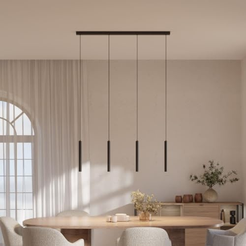 Dimmbare Pendelleuchte 'Learis', LED Deckenleuchte, moderne Hängelampe Esstisch Wohnzimmer Smart Home