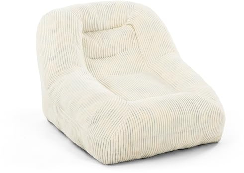 Pamapic Pouf Salon, Pouf Géant avec Éponge de Remplissage, Fauteuil Salon avec Poignée Portable & Fonction d’Inclinaison du Dossier, Idéal pour Salle de Jeux, Chambre, Design Ergonomique,Beige
