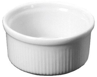 Genware Royal Ramekins 8cm - Pack of 12 | White Porcelain Ramekins | Commercial Quality Tableware