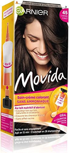 Garnier - Movida - Coloration temporaire sans ammoniaque Châtain - 45 Châtain Foncé