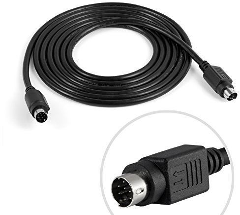 Ersättning Din 8-stifts kabel subwoofer-sladd 8 stift för JVC ljudsystem svart 2,1 m