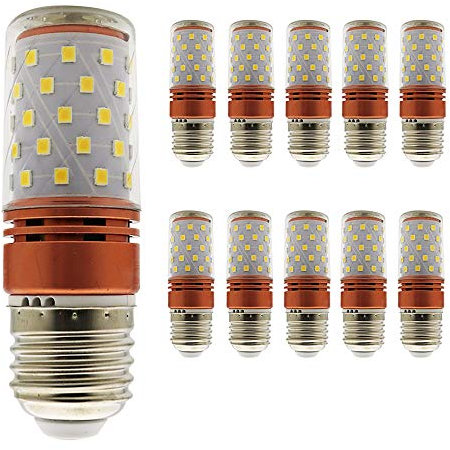 Mengjay® 10 Stück E27 Warmweiß LED Leuchtmittel, 12W ersetzt 100W, 2700K, 800LM, Nicht Dimmbar, 220-240V AC, Ohne Scintillement, Ohne Stroboskop