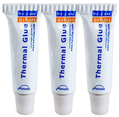 Toaiot 3D Printer Mainboard Parts Heatsink Plaster Thermal Conductive Glue Viscous Silicone Adhesive Cooling Compound for LED GPU Chipset CPU IC PC, 5G x 3Pcs