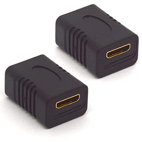 HTGuoji Mini accoppiatore HDMI 4K Mini-HDMI adattatore HDMI tipo C femmina a femmina, supporto 3D 1080P HDMI Extender per telefono, fotocamere, tablet (2 pezzi)
