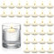 30 Piezas 1,5 Pulgadas Velas Flotantes para Centros de Mesa Velas Candelitas Cálidas Flotantes para Decoración Boda Fiesta Piscina SPA San Valentín Bañera Navidad (Blanco)