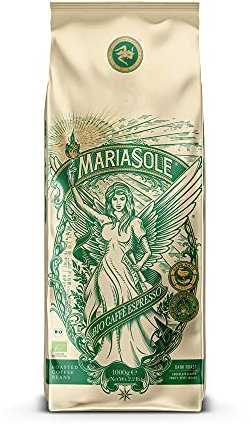 MariaSole Caffè Espresso Bio 250g Beutel - Traditionelle Röstung über Holzfeuer In Handarbeit - Premium Bio Kaffeebohnen für Vollautomat und Siebträger
