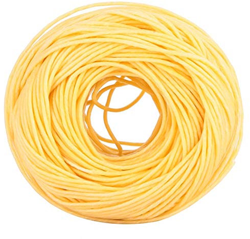 Stoppino in Corda di stoppino di Canapa da 200 Piedi, Bobina di stoppini per Candele, stoppino in Cera per Corde con Rivestimento in Cera d'api Atural Stoppini per Candele per Fare Candele (Leggero)