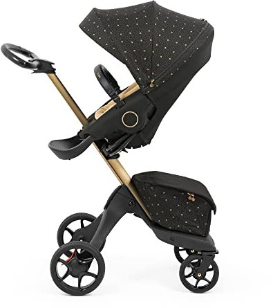 Stokke Xplory X, Signature – Eleganter Kinderwagen – Anpassbarer Komfort für Baby & Eltern – Polsterung, Sicherheitsgurt & reflektierender Reißverschluss für mehr Sicherheit – Im Nu faltbar