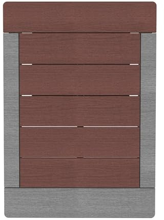 Formidra - DS-Base-CF - Caillebotis pour Douche d'extérieur - Coloris Dark Coffee - Résiste aux UV, température de - 30°C à + 70 ° C, à l'eau et aux moisissures et aux termites