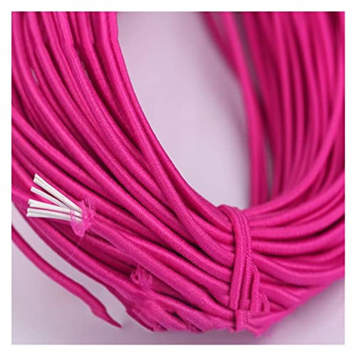 ZZSRJ Banda de elástica de 2 mm de Cuerda elástica de la Cuerda elástica Correo de Goma de Goma Cordera de Cuerda con Cuentas de Cuerda for Ropa de Coser (Color : 07, Width : 2mm)