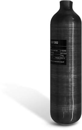 TUXING 4500Psi Pcp Carbon Fiber Air Tank,1.1L/67Cu in/1100CC Pcp Air Tank,High Pressure Composite Air Cylinder for Pcp Air Rifle Gun Scuba Air Cylinder