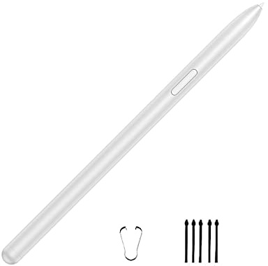 Mystic Silver Galaxy Tab S7 FE Pen for Samsung Galaxy Tab S7 FE S Pen Stylus Pen Replacement +Free 5 Tips for Samsung Galaxy Tab S7 FE Stylus S Pen