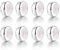 GW Charms Stopper 925 Sterling Silber für Armband mit Gummi Clip Stopper Charms für Bead Charm Armband Anhänger Spacer (8x Silber)