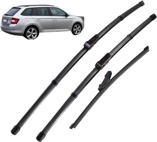 Scheibenwischerblätter Für Skoda Fabia Combi Estate 2014-2020 24+16+16,Frontscheibenwischerblatt Vorne Und Hinten