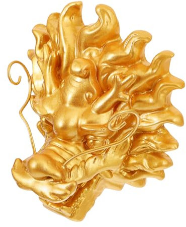 Sosoport Großer Gartenbrunnen Wasserauslass Wasserspiel Dragon Design Langlebiger Wasserspender Für Außenbereich Wandmontage Villa Gartendeko Witterungsbeständig Resin