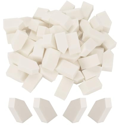 BAMTTOO 50pcs Monouso Spugne di Trucco Cosmetico Soffio Polvere Soffio di Bellezza Delle Donne di Trucco Fondazione Spugna Frullatore per Make Up