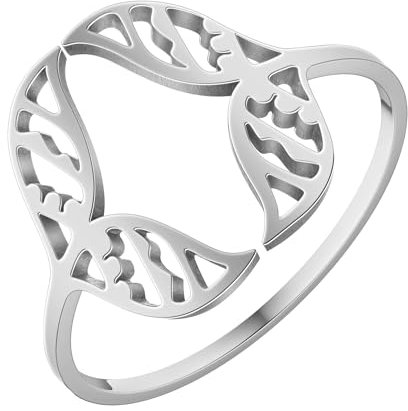 Sopodbacker Rings Ring Ringe Damen Bijouterie Herren Double Fish Whale Tail Knöchelring Für Frauen Männer Boho Mermaid Beach Silber