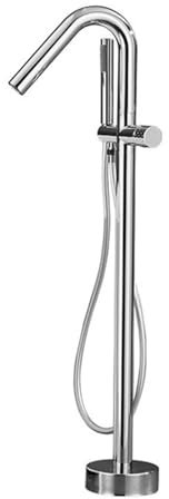 Badewanne Armatur Mischbatterie Dusche mit Brause Chrom Freistehende Badewannenarmatur Einhebelmischer Dusche 360° Drehbarer Auslauf Wasserhahn Duschset