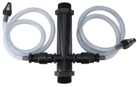 FLEXMAN Inyector Fertilizante para Riego por Goteo, Dispositivo Inyector Mezclador Fertilizante con Válvula Retención, Tubo Agua, Dispositivo Riego Venturi para Granjas Jardines (3 pulgadas)