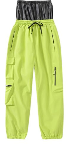 gefütterte Hose Damen, Damen Wasserdicht Winter Skihose Winddicht Snowboardhose Warm Gefüttert Outdoorhose Wanderhose Baggy Winterhose Schneehose Atmungsaktiv Fahrradhose Ski Hosen