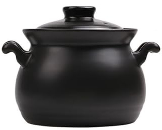 Cherrii Bol de service à soupe en céramique, bol au micro-ondes, cocotte en céramique, grande capacité, résistant aux hautes températures, pot à soupe à feu vif(2850ML)