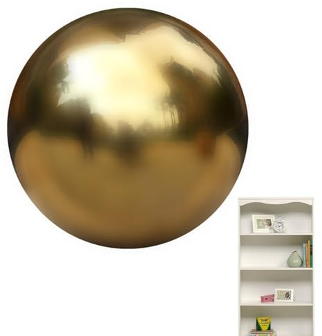 GTFYUDGH Edelstahlkugeln Garten, Dekokugel Edelstahl, Gold Hohlkugel, Edelstahl Dekokugel, Schwimmkugel, Gazing Ball, Glänzend Polierte Edelstahlkugel, Spiegelball, Nahtlose Hohle Kugel