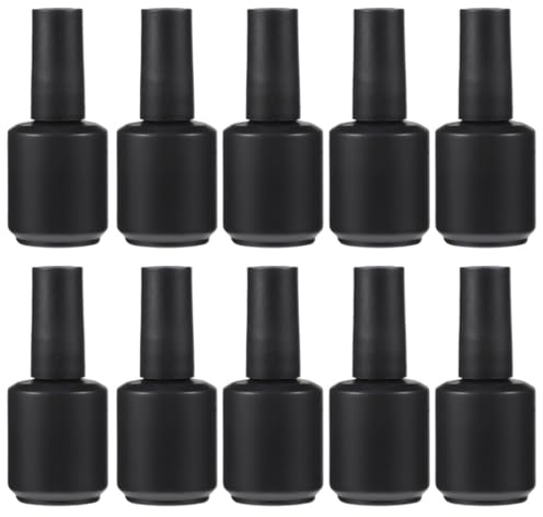 minkissy 12pièces Flacon pour Vernis à Ongles Verre Brosse à Cheveux et Flacon de Rangement pour Vernis à Ongles