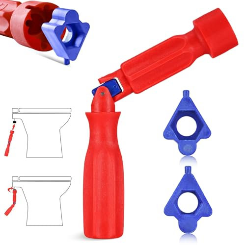 UOSIWYA Toilet Seat Spanner, Toilet Seat Tightening Tool Plumbing Tools Universal Removal Installation Wrench for Repair 10/13/17mm