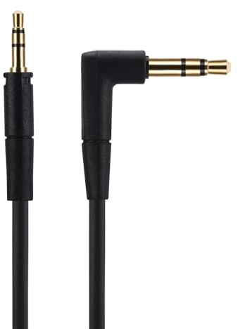 Alphatec Replacement Audio Cable, Compatible with Sennheiser HD350BT HD4.30 HD4.40BT HD450BTNC HD458BT HD400S Momentum 3 Headphones, 3.5mm to 2.5mm Male Stereo Jack Cord, 5 Ft, Black