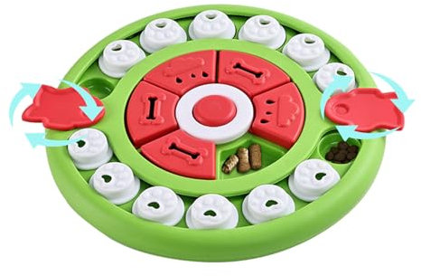 Leckerli-Puzzle-Spielzeug – Spannender Futterautomat, Rätsel mit verschiebbarem Fach | Interaktives Spiel gegen Langeweile, Hundespielzeug für Welpen, rutschfeste Unterseite, lebensmittelechtes Materi
