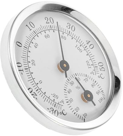 iplusmile Termoigrometro Digitale Mini Misuratore Di Temperatura e Umidità Termometro Per Refrigeratori Igrometro Per Barattoli Di Display Chiaro Resistente in Plastica Monitor Di Umidità Pe