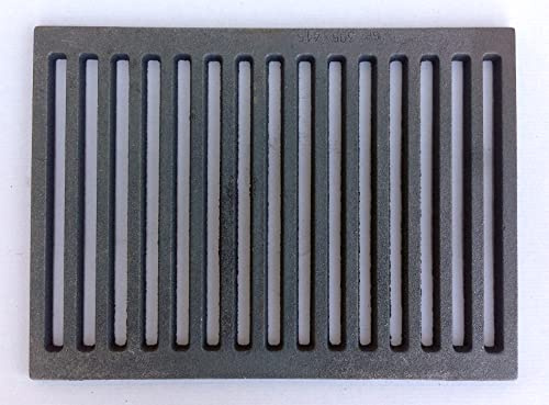 LB METALMECCANICA Griglia ghisa camino misura 30,5x41,5 cm Fondello, Grata, Griglia Areazione, Caduta, Cenere Carbone, e Pellet LB-GC300415 Compatibile per caminetti - JOLLY MEC - CLAM