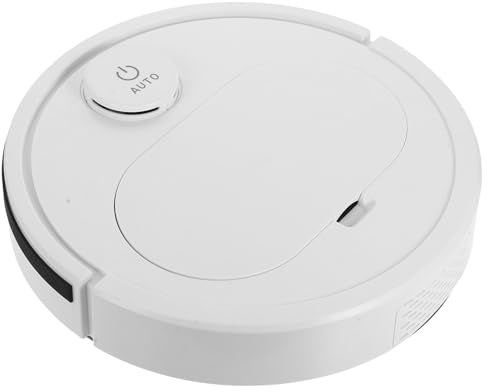 WEKADRIN Aspirateur Robot Automatique Es350 Blanc USB Démarrage Tactile Balayeur et Nettoyeur Tapis Puissant Aspiration pour Sols Durs Parquet Marbre Maison