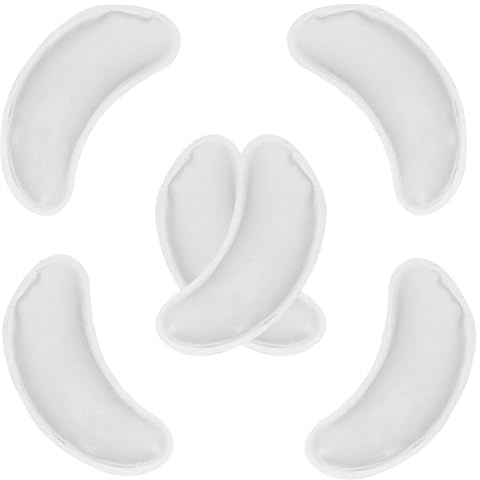 Angoily Wiederverwendbare Kühl Gelpad Augenpads aus PVC Gel für Entspannende Erfahrung und Linderung von Beschwerden 6 Stück für Arbeit und Reise