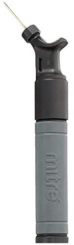 Mitre Doppelhub-Ballpumpe | Kompatibel für viele Sportarten | Schnelles Aufpumpen | Luftpumpe Ballpumpe, Grau, Einheitsgröße