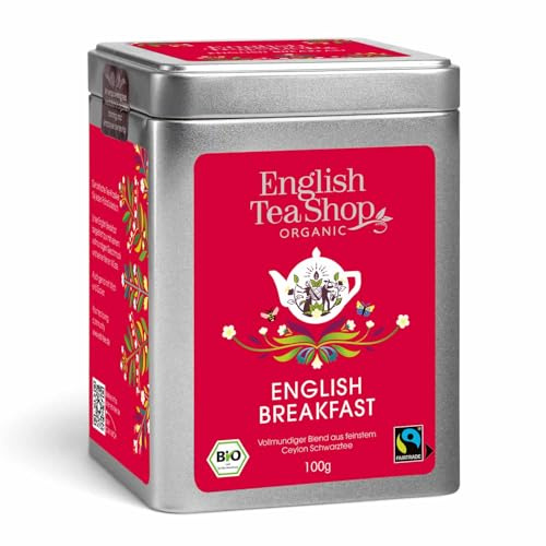 ETS - English Breakfast, BIO Fairtrade, Loser Tee, 100g Dose | Würzig aromatischer Klassiker - Pur oder mit Milch und Zucker - für den perfekten Start in den Tag