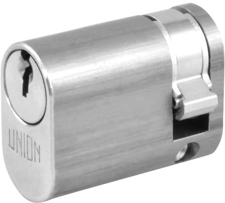 UNION 2x8 Oval Half Cylinder To Suit 2332 Oval Profile Nightlatches