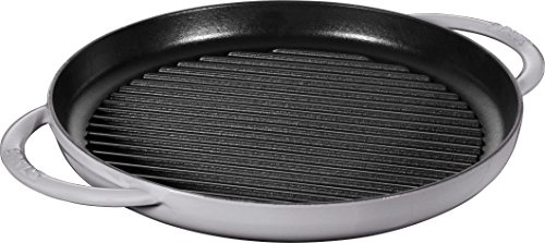 STAUB rund 30 cm grau Grillpfanne, Gusseisen