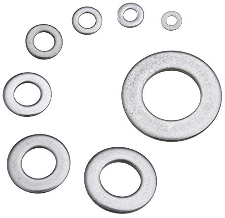 100 Unterlegscheiben M12 (13,0 mm) DIN 125 Edelstahl A2 VA V2A rostfrei | Form A, Scheiben, Beilagscheiben, Standard Unterlegscheiben, Kleine Unterlegscheiben