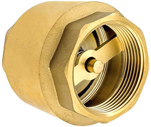 SHYNE Premium 1 1/4 Zoll (5/4'') Rückschlagventil aus hochwertigem Messing robust, rostfrei und wasserdicht für Pumpe, Brunnen, Waschmaschine, Garten, Regentonne, Fass (2er Pack)