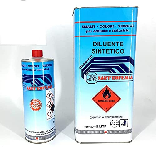 SOLVENTE SINTETICO DILUENTE COLORI SINTETICI PROFESSIONALE 1-5-25 LT (1 Litro)