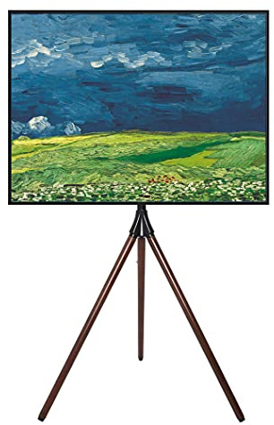 TECHLY 362572 Soporte de Suelo para TV LCD/LED/Plasma 32-65 Soporte de pie trípode de Nogal Oscuro