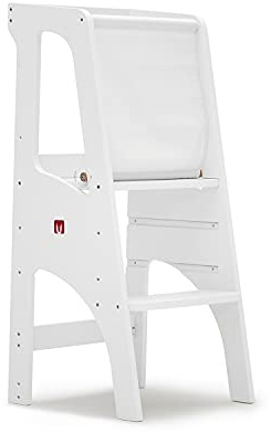 Bianconiglio Kids® Evo Lernturm höhenverstellbar mit abgerundeten Kanten, EN71/3, handgefertigt in Italien