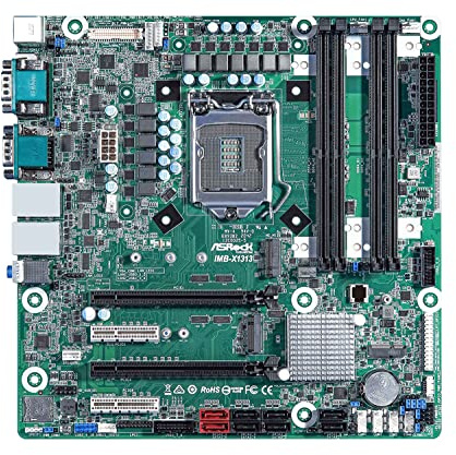 Asrock Industrial IMB-X1313 - Scheda madre Micro ATX Intel W480E LAG1200 Dual Channel DDR4 2933/2666/2400 MHz