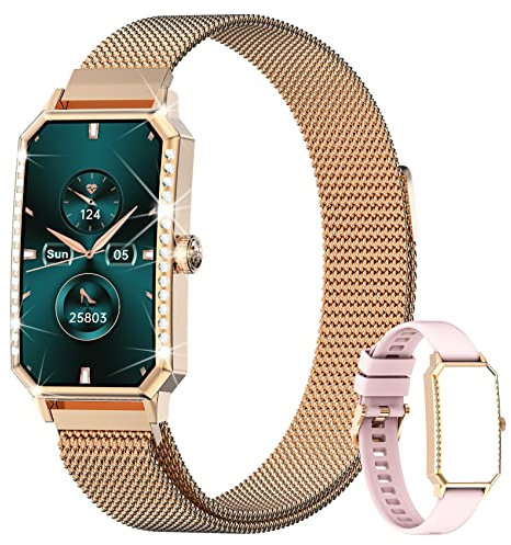 Blackview Smart Watch for Women, Fitness Watch with SpO2/Heart Rate/Sleep Monitor, Female Health Tracker, IP68 Waterproof Activity Tracker, Step Counter Smartwatch for iOS Android