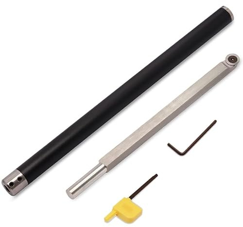 DSAINT Hartmetallbestückter Drehmeißel Holzdrehmeißel-Set Finisher Tools Bar mit Ci0 16 mm rundem Hartmetall-Einsatzschneider for Holzbastler