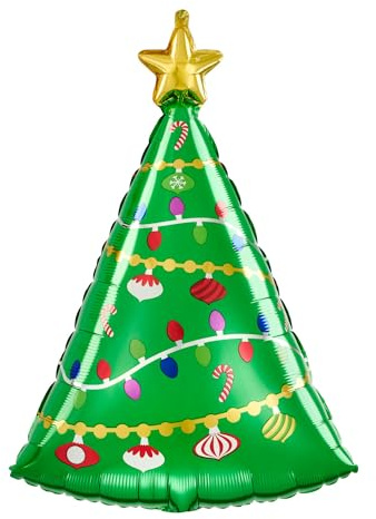 Amscan Standard Shape Festliche Weihnacht Folienballon S50 verpackt 43 cm x 60 cm