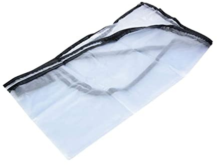Pvc Transparente Regenschutzhülle für Wagen, Leicht | Kompakt Verstaubar, Passgenau für Cart, Praktische Abdeckung bei Regen